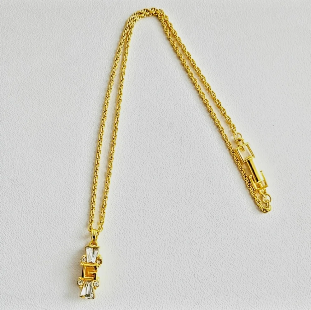 Givenchy Vintage Gold-plated Embellished Rope Necklace